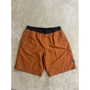 Prana Shorts Mens Large Orange 9" Activewear Outdoor Workout Preppy